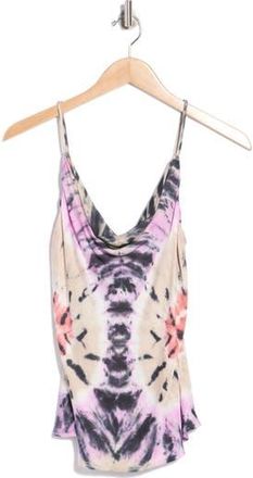 Young Fabulous & Broke Emmet Cowl Neck Satin Camisole in African Violet Venus Wash at Nordstrom Rack, Size X-Small