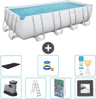 Bestway Piscina Bestway Power Steel Rectangular - 549x274x122 Cm - 8-piezas S525