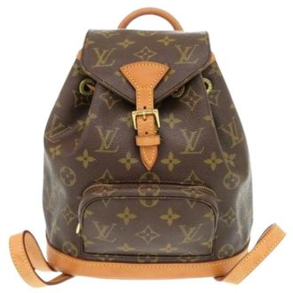 Louis Vuitton Pre-owned Backpacks, female, Brown, Size: ONE SIZE Pre-owned Vintage Canvas Backpack