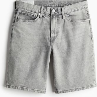 H&M Regular Denim Shorts - Grau