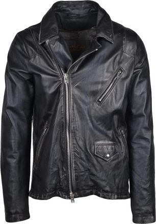 Giorgio Brato Heren, Jassen, Zwart, Maat: XL Leer