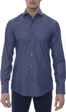 HUGO BOSS Jason Casual Shirt - Heren - Casual Overhemden - Blauw - XS - Katoen - Overhemden