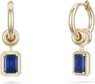 Spinelli Kilcollin Zahra Sapphire Drop Huggie Hoop Earrings in Yellow Gold/Blue at Nordstrom