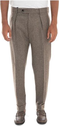 Berwich Chiaia Chino - Heren - Chinos - Grijs - XL - Wol - Broeken