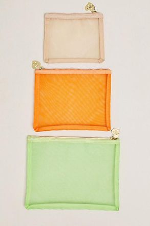 Frasier Sterling Mesh Pouches, Set of 3