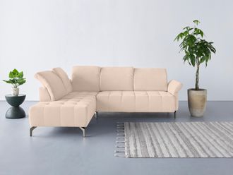 Inosign Ecksofa »Fresh L-Form« Federkern, wahlweise Kopfteilverstellung und motorischer Vorziehsitz