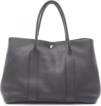 Hermès Black Taurillon Clemence Leather Tote Bag (Pre-Owned)
