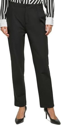 Karl Lagerfeld Paris Compression Suit Pants Womens Black Straight Leg FTS1220