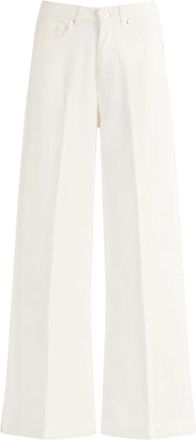 Nine In The Morning Audrey Palazzo High Waist - Dames - Loose Fit Jeans - Wit - W26 - Jeans