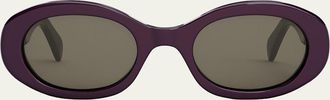 Celine Triomphe Acetate Oval Sunglasses