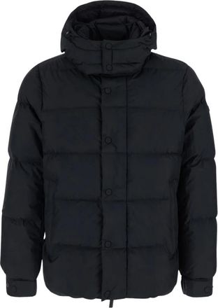 H&egrave;SKIMO Korte Donsjas - Heren - Winterjassen - Zwart - L - Leer - Jassen