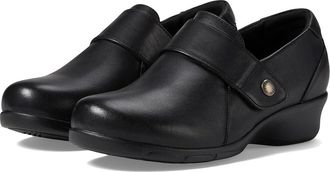 Propét Wallis Womens Flat Shoes Black : 7.5 XX (4E), Leather