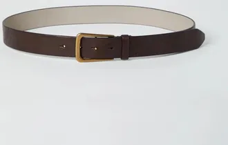 Brunello Cucinelli Brown Leather Regular Womens Belt