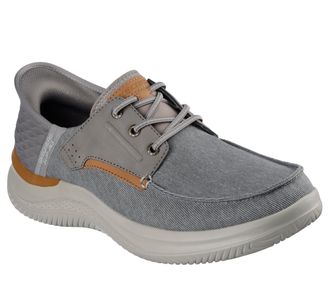 Skechers Extra Wide Fit Hands-Free Slip-ins Hasting - NIKO Trainer, Grey, 7.5