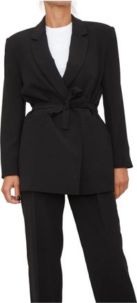 A|X Armani Exchange Zwarte Blazer Polyester Stijlvolle Mode - Dames - Blazers - Zwart - M - Polyester - Jassen