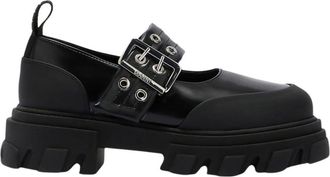 Ganni Ballerinas - Dames - Ballerinas - Zwart - 38 EU - Polyester - Schoenen