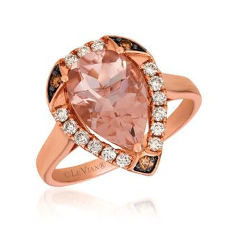 Le Vian Ladies Peach Morganite Rings set in 14K Strawberry Gold