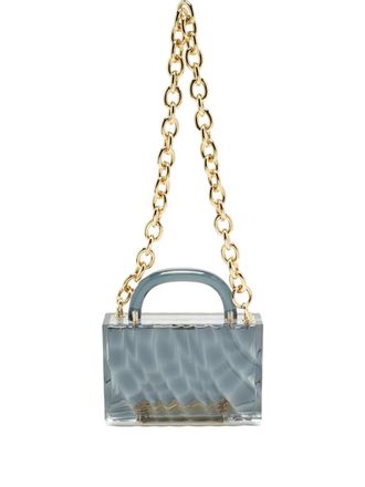 L'Afshar Amnis chain tote bag - Grey