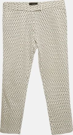 Joseph Black/white Patterned Cotton Pants