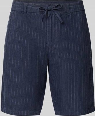 GANT Straight Fit Leinenshorts mit Ges&auml;&szlig;taschen in Marine, Gr&ouml;&szlig;e 3XL