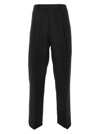 Mars&eacute;m pinstripe trousers - Black