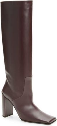 Alaia Square Toe Tall Boot in Chocolat at Nordstrom Rack, Size 8Us / 38Eu