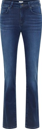 Mustang Straight-Jeans MUSTANG Damen Style Shelby Straight, Damen, Gr. 31, L&auml;nge 30, blau (682 mittelblau), Denim/Jeans, 78% Baumwolle, 10% Lyocell, 9% Elasto