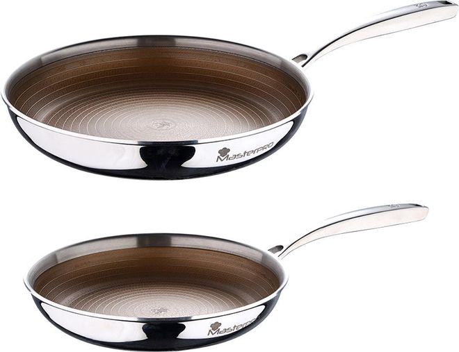 Set de 2 piezas sartenes 24/28cm SS inducci&oacute;n Giro3 Gold Masterpro