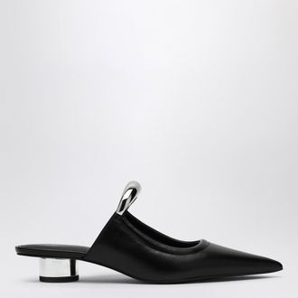 JW PEI Sabot Helena perforated black