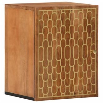 vidaXL Armario De Ba&ntilde;o De Pared Madera Maciza De Mango 38x33x48 Cm Vidaxl