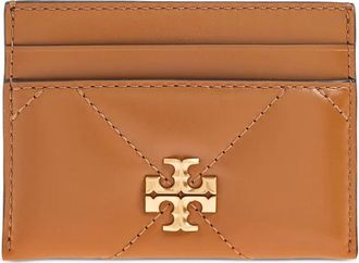 Tory Burch Portacarte Kira con logo - Marrone