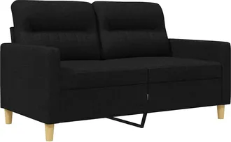 vidaXL Sof&aacute; De 2 Plazas De Tela Negro 120 Cm Vidaxl