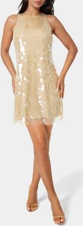 Bebe Paillette Minidress in Gold at Nordstrom Rack, Size X-Large