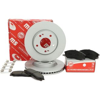 OEM Discos Y Pastillas De Freno Delanteros Santa Fe, Trajet, H-1 / Starex