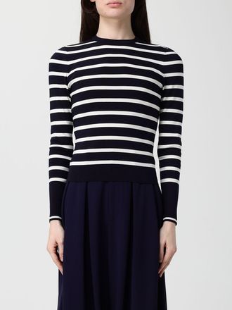 Ralph Lauren Striped Silk Blend Crewneck Sweater