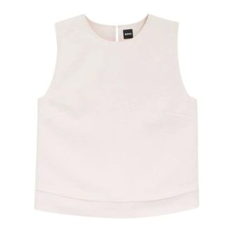 HUGO BOSS Sleeveless Tops, female, Pink, Size: L Layered Sleeveless Top
