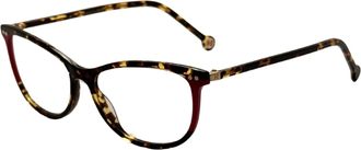 Carolina Herrera Womens 54 mm Havana Red Eyeglasses