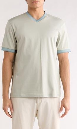 Bugatchi Pima Cotton V-Neck T-Shirt in Mint at Nordstrom Rack, Size Xx-Large