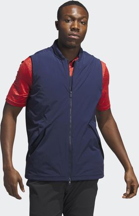 adidas adidas Performance Mens Ultimate365 Tour Frostguard Full-Zip Padded Vest - Navy Recycled Material - Size Small