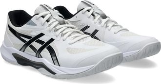 Asics Hallenschuh ASICS GEL-TACTIC 13, Herren, Gr. 46,5, schwarz-weiss (wei&szlig;, schwarz), Synthetik, Schuhe Hallenschuh, besonders geeignet f&uuml;r Handball und V