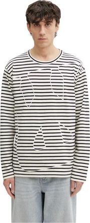 Wales Bonner Wales Bonner, Tops, Heren, Veelkleurig, XL, Katoen, Crown Longsleeve
