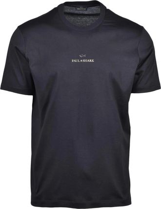 Paul & Shark Tops, Heren, Zwart, XL, Katoen, Paul & Shark t-shirt