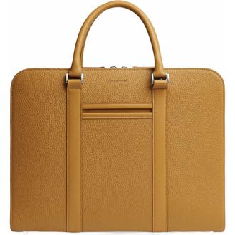 Carl Friedrik Palissy Briefcase in Mustard Yellow at Nordstrom