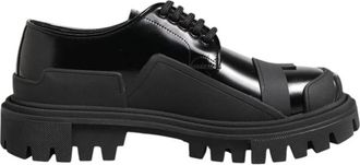 Dolce & Gabbana Derby Dress Schoenen - Heren - Veterschoenen - Zwart - 39 EU - Leer - Schoenen