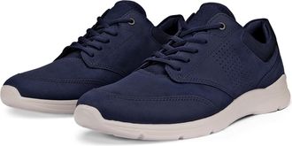 Ecco Schn&uuml;rschuh ECCO Irving, Herren, Gr. 40, blau (dunkelblau), Nubukleder, Schuhe Schn&uuml;rschuh, Freizeitschuh, Halbschuh, Schn&uuml;rschuh mit gepolstertem Sch
