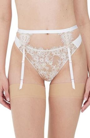 Skarlett Blue Entice Garter Belt in White/nylon at Nordstrom, Size X-Large