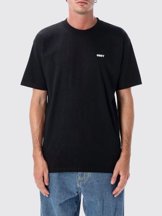 Obey T-shirt a girocollo in cotone con stampa grafica e logo a contrasto