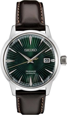 Seiko Presage Quartz Green Dial Mens Watch SRPD37