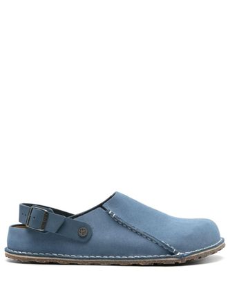 Birkenstock Lutry suede clogs - men - Calf Suede/Leather/Rubber - 41 Regular - Blue