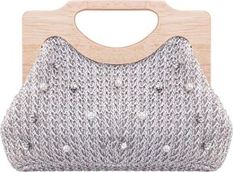 Nina Solei Clutch in Silver at Nordstrom